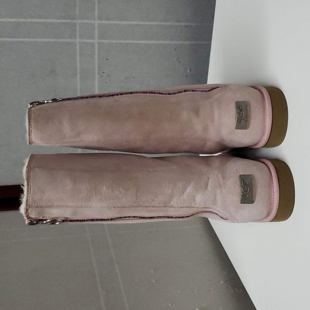 Ugg Australia Pink Suede Side Zip Boots - image 2